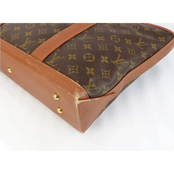 Louis Vuitton Brown and Tan Monogram Handbag - Picture 9 of 16